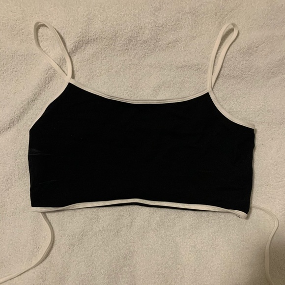 Garage Tie Crop Top - Picture 2 of 3